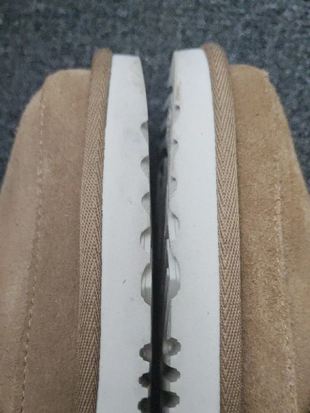 UGG Kids Suede Slip-On Shoes in Sand Brown